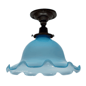 FPD1-045B ชุดแป้นกลมเรียบติดเพดานใส่ระฆังกลาง