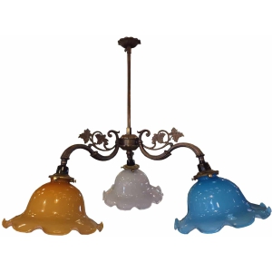 FPD3-020 ชุด 3 ก้านใบองุ่นใส๋ระฆังกลาง