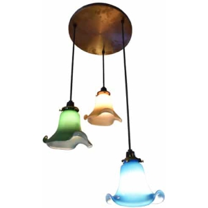 FPD3-021 ชุดแป้นทองเหลือง 3 ดวงใส่สามจีบ