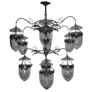 FPD10-001A ชุด 10 ดวง 2 ชั้น ใส่ลูกแก้ว (ก 9 ญ 1)