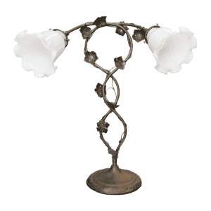 FTL 155 ชุดตั้งโต๊ะสองแขนไขว่พันดอกไม้ ใส่ก้างปลา