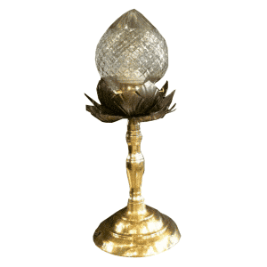 FTL 132 ชุดตั้งโต๊ะทองเหลือง ใส่บัวเจียเล็ก