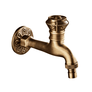 TSB011 ก๊อกโบราณ แขนยาวหัวเหลี่ยมเพชร