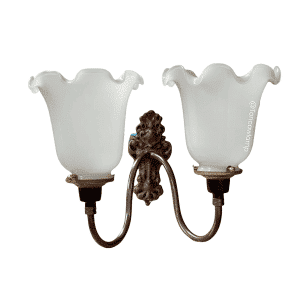 BW 195AA ชุดก้านกระโดงคู่แป้นหลุยส์ ใส่ชบา