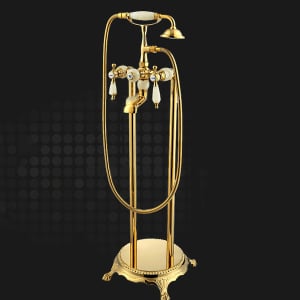 TSB 940G ชุดฝักบัวทองเหลืองตั้งพื้น สีทอง