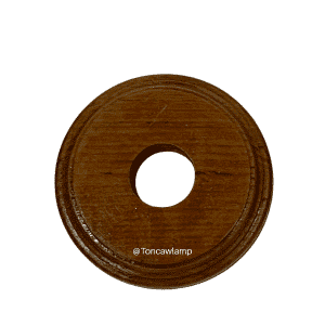 EM 116 แป้นกลมไม้สัก ขนาด 2.5 นิ้ว