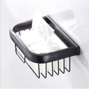 TSH 322B ตะกร้าสี่เหลี่ยม 20 ซม. สีดำ