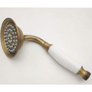 TSB 441 หัวฝักบัวด้ามเซรามิค ไม่มีลาย สีดำ