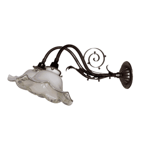 BW 118B ชุดก้านคู่ใบไม้ม้วนหลัง ใส่กระเบื้องมีลาย