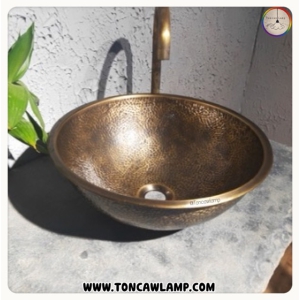 TSC 515 อ่างล้างมือทองเหลือง สีบรอนซ์