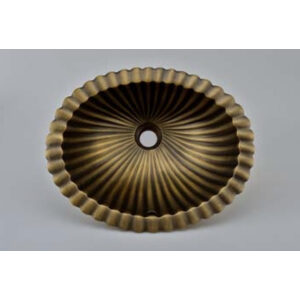 TSC 514 อ่างล้างมือทองเหลือง แบบฝัง (มีรู)